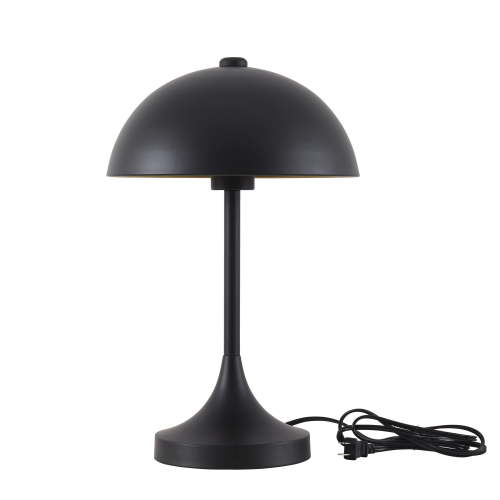 Better Homes & Gardens 18" Modern Dome Touch On/Off Table Lamp, Black