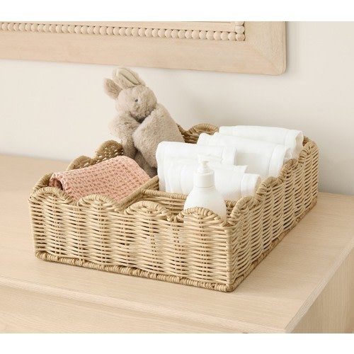 Palmer Scalloped Changing Table Organizer