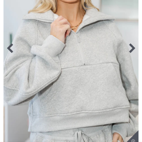 NURSING COLLECTION: Love In Every Layer Heather Gray Pullover