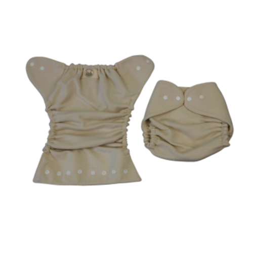 Natural Wool Snap Wrap Diaper Cover