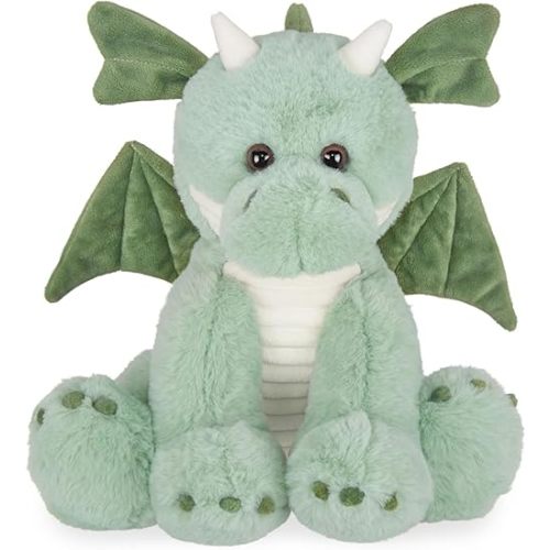 Bearington Collection Burnie Plush Dragon Stuffed Animal, 10.5 Inch