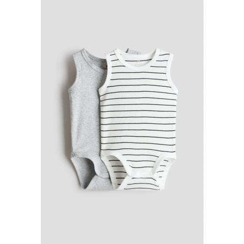2-PACK SLEEVELESS COTTON BODYSUITS