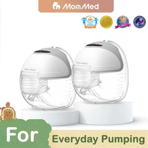 MomMed S21 Double Wearable Breast Pump –Tranquil Grey