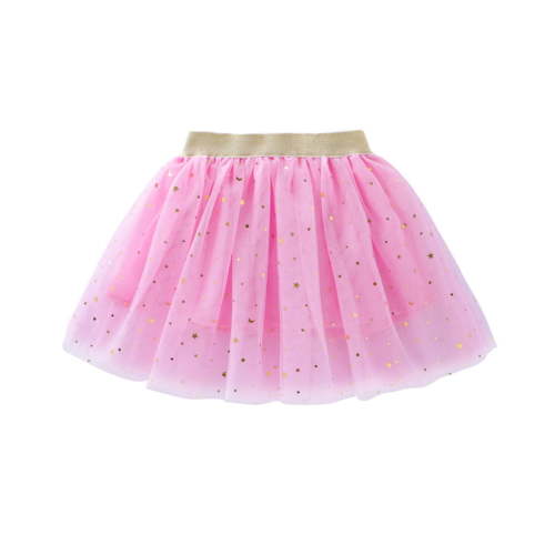 LIhncine Toddlers Girls Sparkle Tulle Tutu Skirt with Sequins