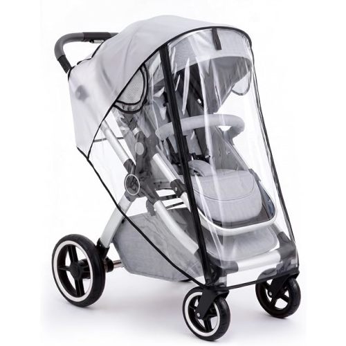 Clear Stroller Rain Cover, Universal Fit Baby Travel Weather Shields