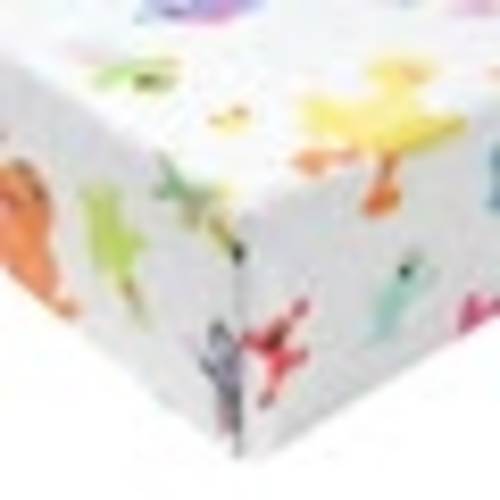 Premium Knit Fitted Crib Sheet - Sesame Friends