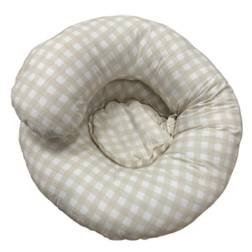 Baby Studio Body Pillow Beige Gingham