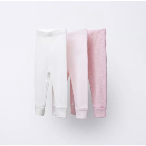 THREE-PACK OF RIBBED LEGGINGS - Pink | ZARA United States