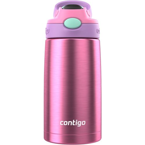 Contigo Autospout Water Bottle with Straw 13 oz Azalea/Pansy