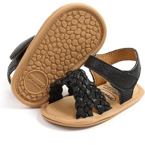 RVROVIC Baby Boys Girls Sandals Premium Soft Anti-Slip Rubber Sole Infant Summer Outdoor Shoes Toddler First Walkers