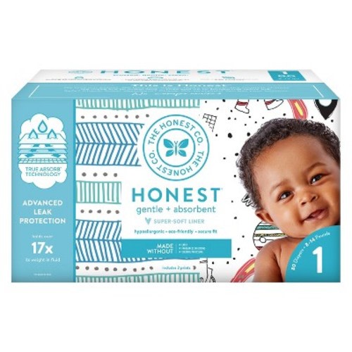 The Honest Company Disposable Diapers Size 1 - (Select Pattern), Color: Tribal/Space Travel