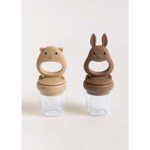 SILICONE FRUIT FEEDING PACIFIER - bark/shell