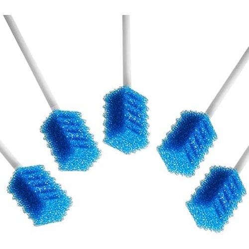 Oral Care Swabs Disposable- Blue 100 Counts