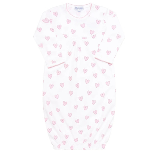 Pink Heart Print Gown