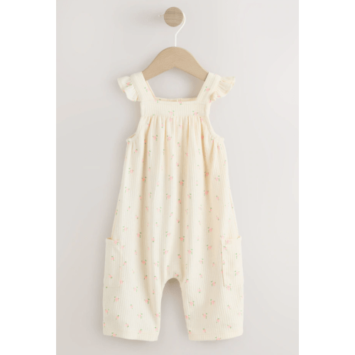 Buy White/Yellow Floral Baby Long Leg Jersey Romper (9-12mths) from Next USA