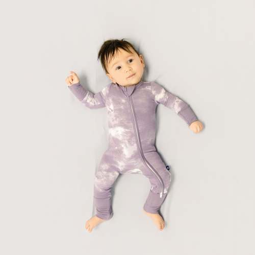 Convertible Footed Romper in Quick Silver