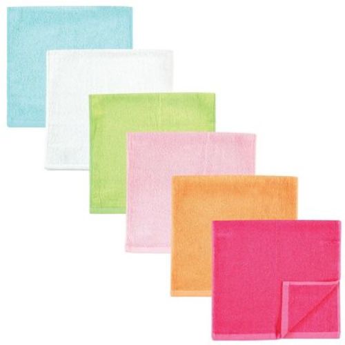 Hudson Baby Infant Rayon from Bamboo Burpcloth 6pk, Tropical, One Size