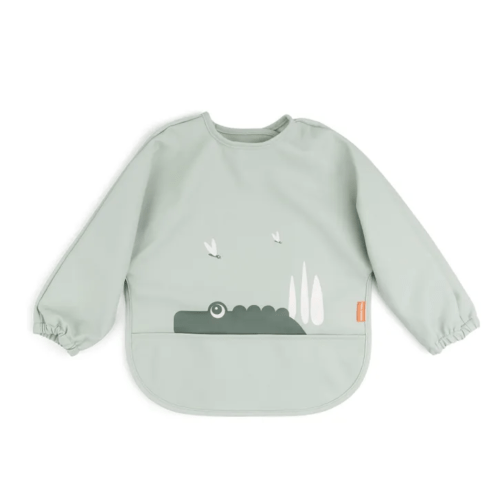 Bib with Croco sleeves | Sage