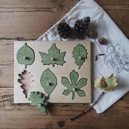 Wooden Toys / Wooden Leaf Puzzle / Waldorf Toys / Montessori - Etsy