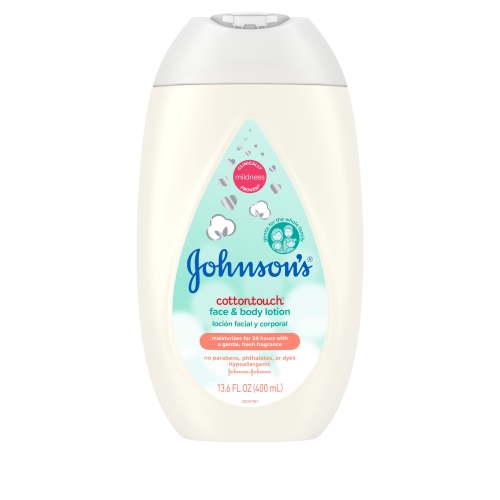 Johnson's CottonTouch Newborn Baby Face and Body Lotion, 13.6 fl. oz