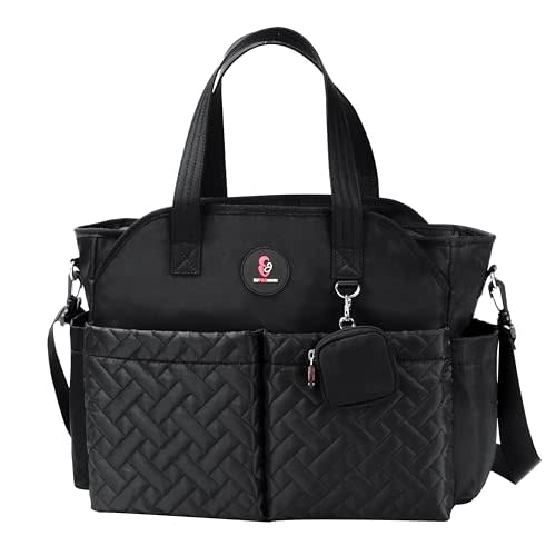 SUPROMOMI Diaper Bag Tote: Large Tote Baby Bag Boy Diaper Bag Stylish Girl Diaper Bag,Shoulder Mommy Bag