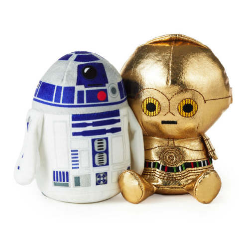 Hallmark Better Together Star Wars R2-D2 and C-3PO Magnetic Plush Pair With Sound, 6.25" H
