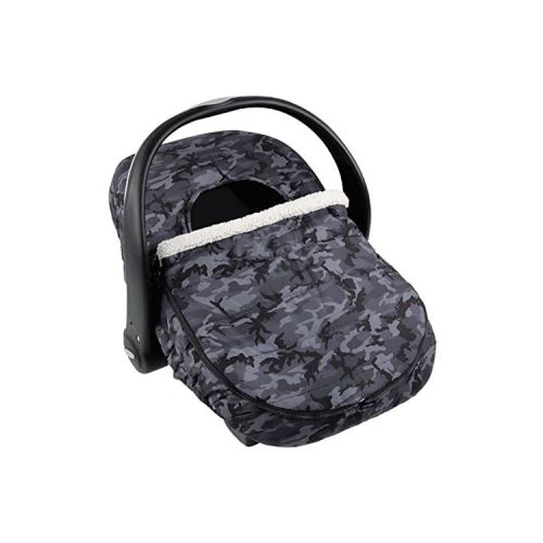 The Peanutshell Seasonal Car Seat Cover, Black Camo, Black/Gray