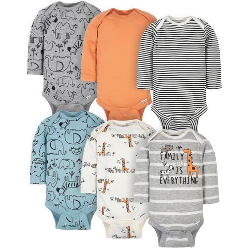 Gerber Baby Boys 6-pack Long-sleeve Onesies Bodysuit