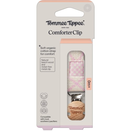 Tommee Tippee Organic Cotton Comforter Clip 0+ Months 1 Pack