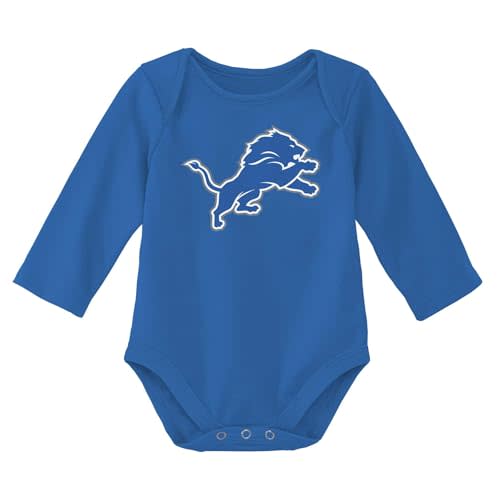 Outerstuff NFL Newborn & Infants 0-24 Months Official Primary Logo Long Sleeve Creeper Bodysuit Romper