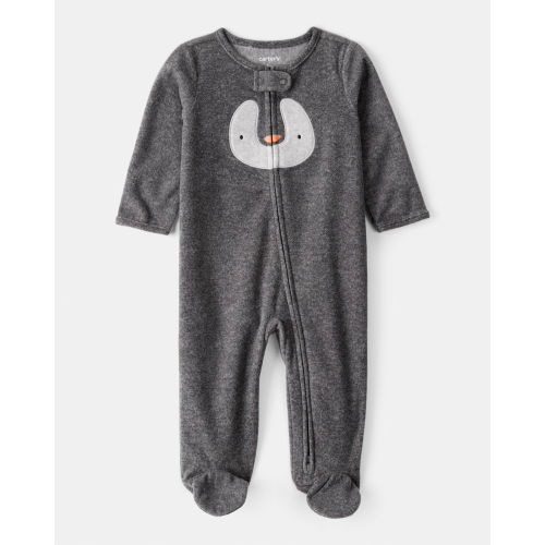 Baby Penguin Loose Fit Sleep & Play Pajamas - Grey - Carter's | Carter's