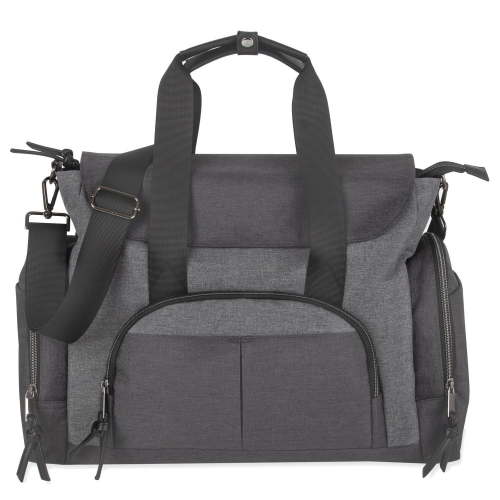 Baby Essentials 2 in 1 Convertible Multi-Pocket Baby Diaper Duffle Bag Tote with Magnetic Closure, Insulated Bottle Pockets, Foldable Diaper Changing Pad and Removable Shoulder Strap, grey, 14 pockets - Walmart.ca