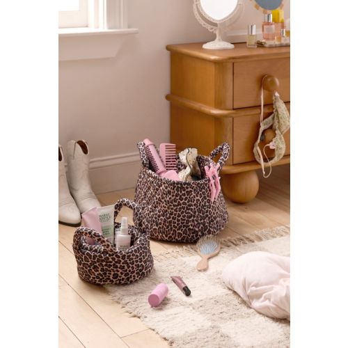 Sophie Patterned Puffy Fabric Storage Basket
