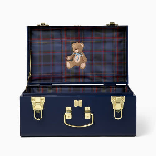 Quick Ship Teddy Bear Mini Baby Trunk - Navy