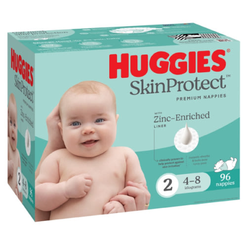 Huggies Infant Nappies Size 2 96 pack | Woolworths