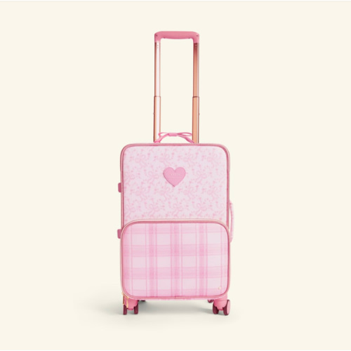 STATE Bags | STATE x LoveShack Fancy Logan Carry-On Suitcase Polyester Canvas Pink Vanilla