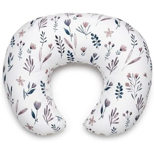 Nursing Pillow and Body Positioner for Breast Feeding and Bottle Feeding, Ultra Soft Breastfeeding Pillows with Removable Pillow Cover (Vine Whisper)
