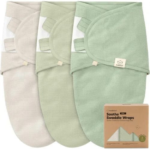 3-Pack Organic Swaddles for Newborns, Baby Swaddles