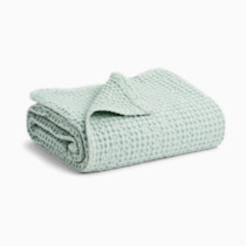 Simka Rose Waffle Blanket - Sage