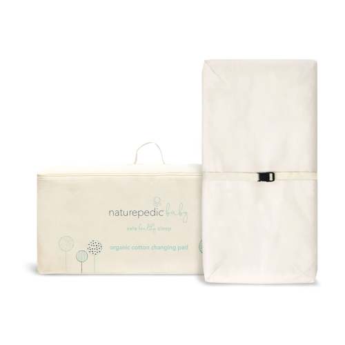 Naturepedic Organic Changing Pad – Waterproof & Non-Toxic – Sprout Babies w/ Cover