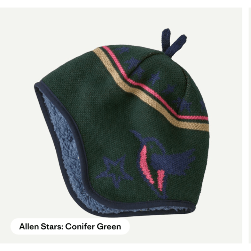 Patagonia Baby Reversible Beanie, 0-3, green
