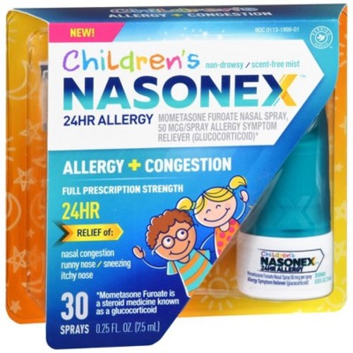 Nasonex Children's Allergy & Congestion 24 hour Relief  Nasal Spray, 0.25 Oz