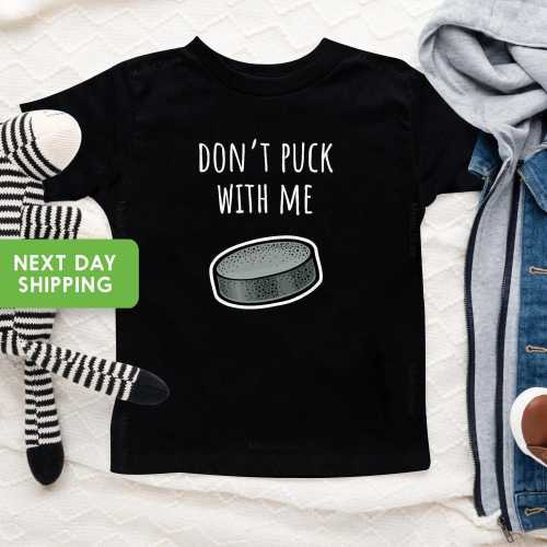 Don't Puck With Me Kids Shirt, Hockey Toddler Shirt, Hockey Baby Shirt, Hockey Dad Onesie®, New Dad Gift, Hockey Baby Shower Gift