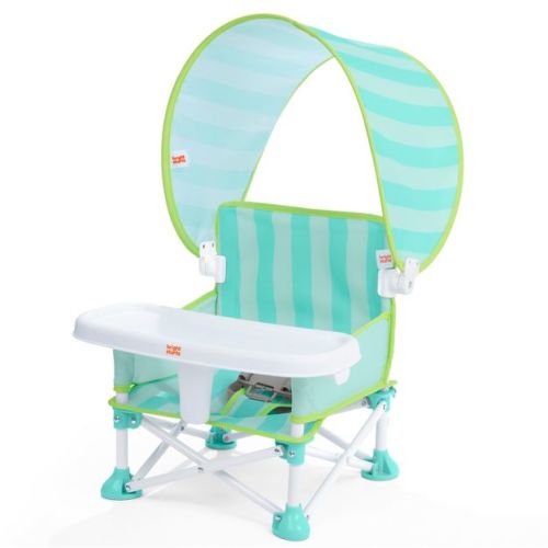 Bright Starts Pop N Sit Cabana Portable Booster Seat with Canopy - Teal