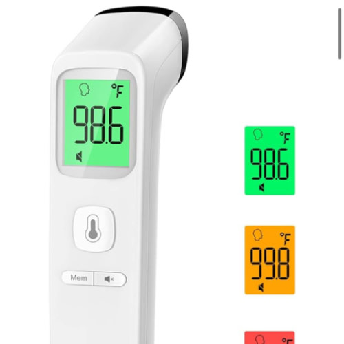 No-Touch Thermometer for Adults and Kids, Accurate Digital Baby Thermometer, Fever Alarm & Silent Mode, 2 in 1 Forehead & Object Mode