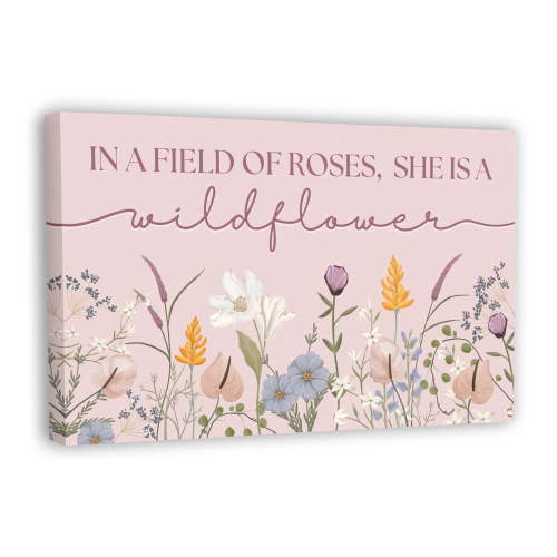 HoneyKICK Baby Girl Nursery Wall Art, Pink, 16.5x10 inches