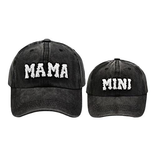 2PCS Family Hat Set - Mama & Mini Retro Baseball Cap - Snap Cap - Mother's Day