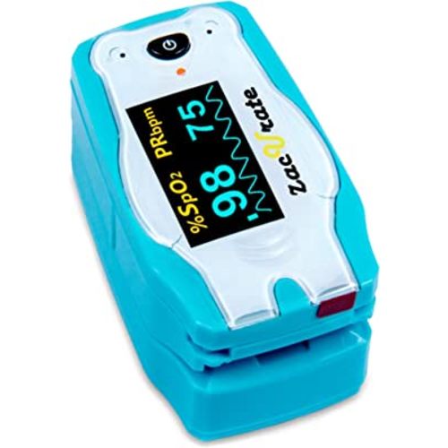Zacurate Children Digital Fingertip Pulse Oximeter Blood Oxygen Saturation Monitor with Adorable Animal Theme (not for newborn/infant)