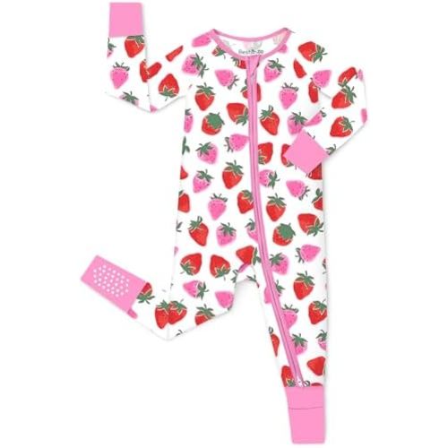 Bamboo Viscose Convertible Baby Footies Pajamas 6-12m