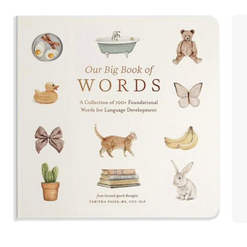 Our Big Book of First Words: A Collection of 100+ Foundational Words for Language Development